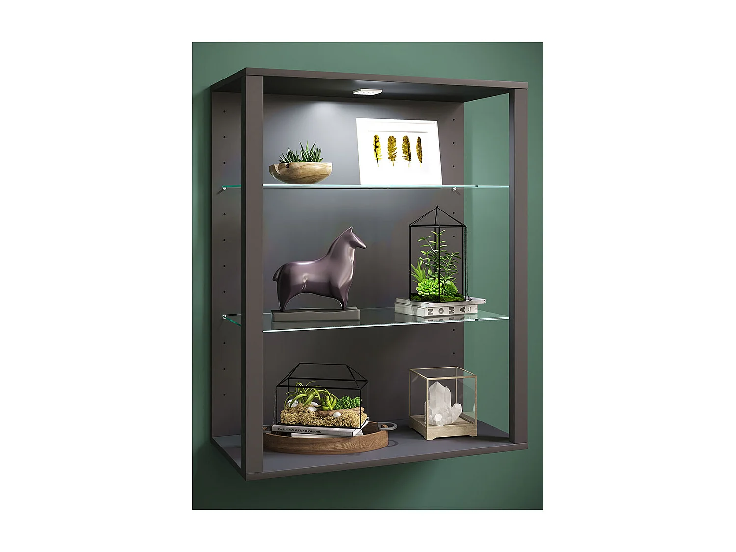 olz Glas Stand Vitrine Sammelvitrine Glasol LW