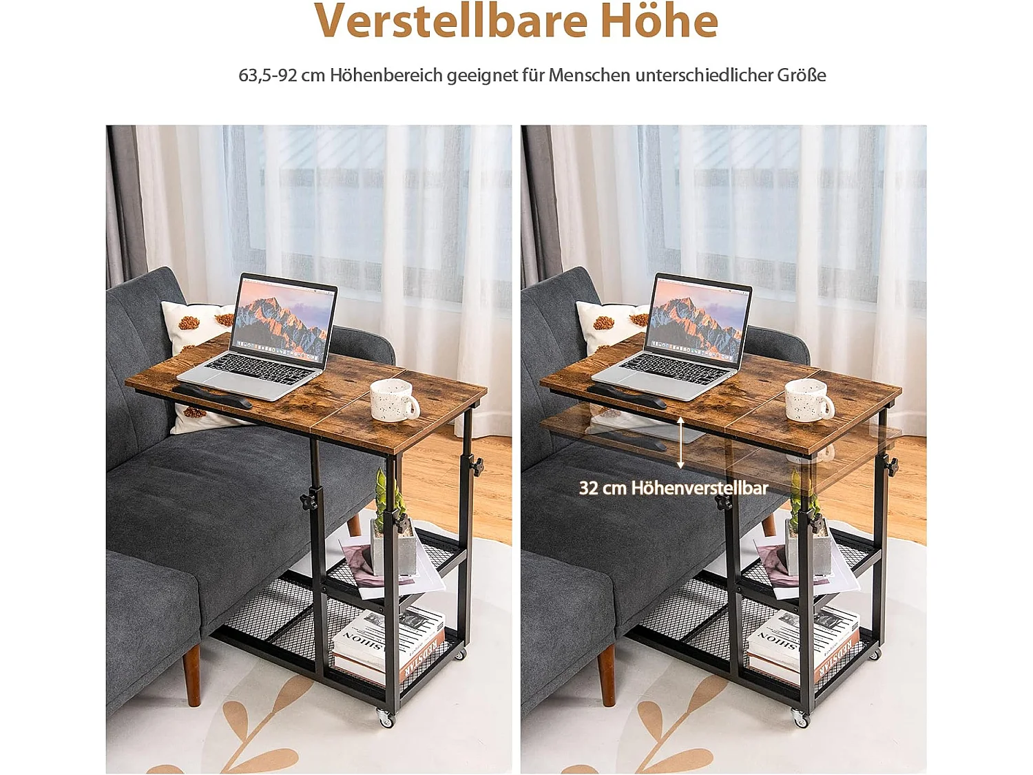 Laptoptisch mit neigungsverstellbar VH32427