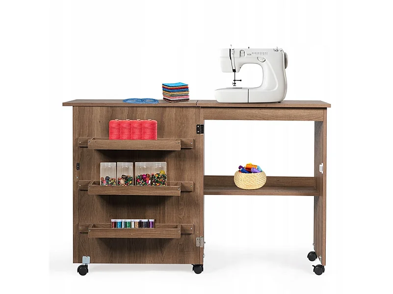 Klappschreibtisch und Schrank 2-in-1-Kommode