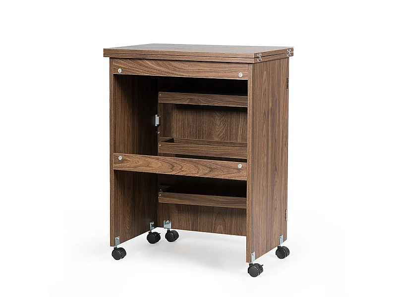 Klappschreibtisch und Schrank 2-in-1-Kommode