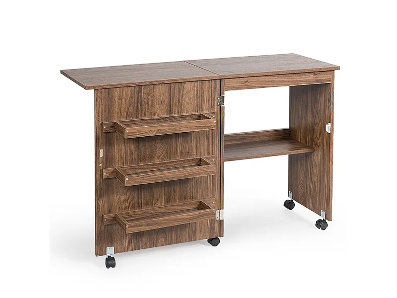 Klappschreibtisch und Schrank 2-in-1-Kommode