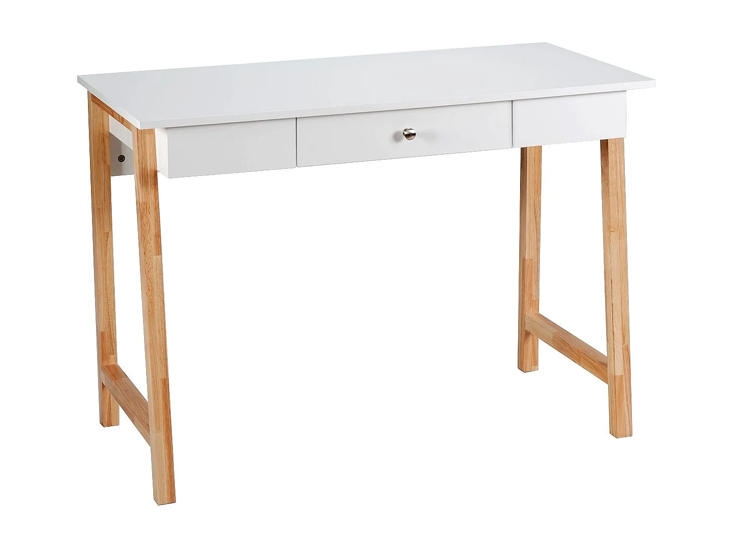 Schreibtisch mit Schublade Computertisch Schminktisch Bürotisch 106 x 50 x 75,5 cm Natur