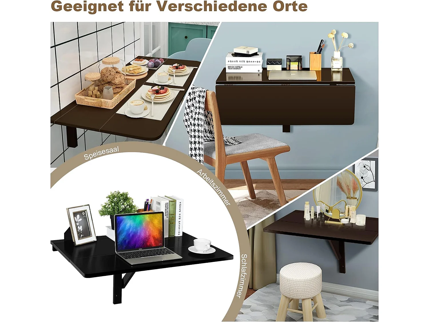 Wandmontierter Klapptisch TI87057