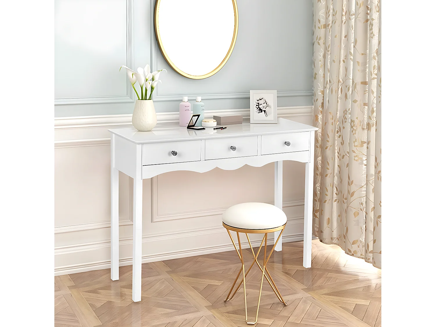 2 in 1 Schminktisch Schreibtisch