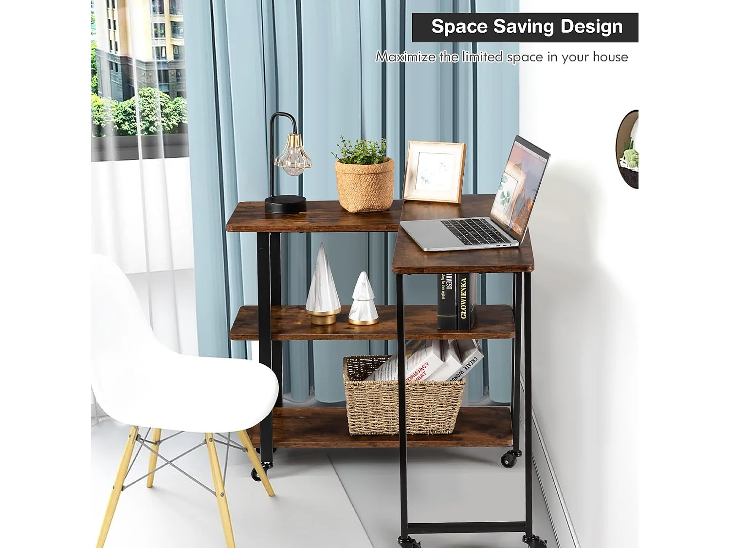 Beistelltisch mit Rollen