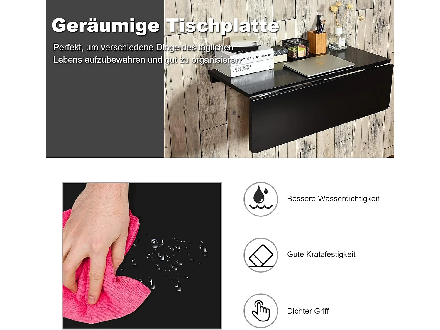 Wandmontierter Klapptisch TI87057