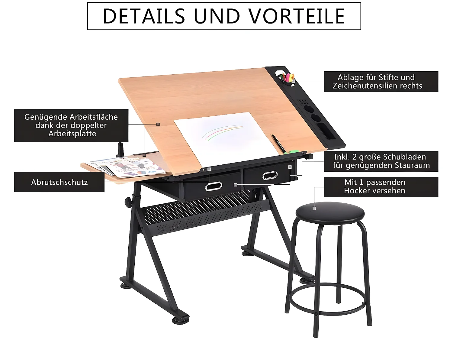 Zeichentisch Architektentisch TI74044