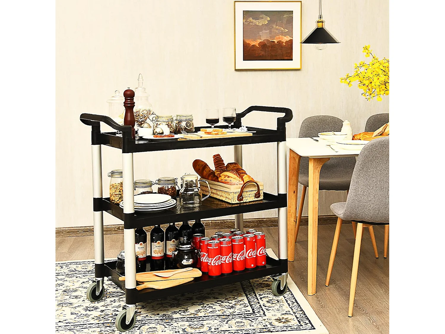 Servierwagen 3-stufig
