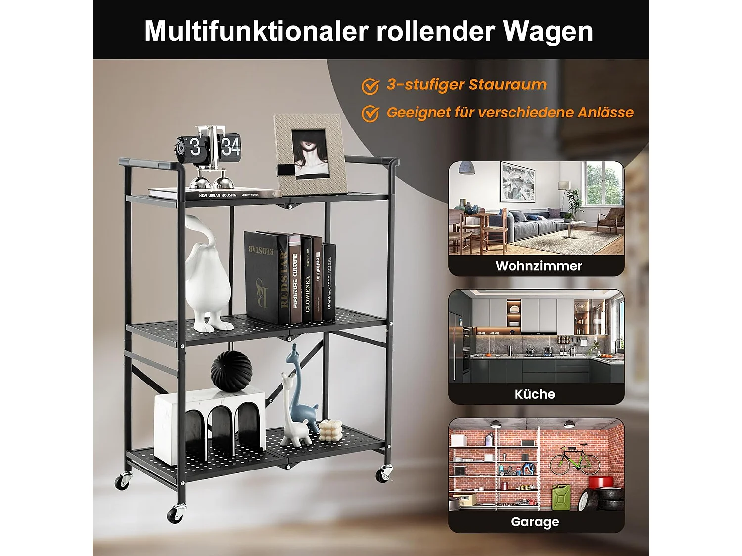 Servierwagen klappbar