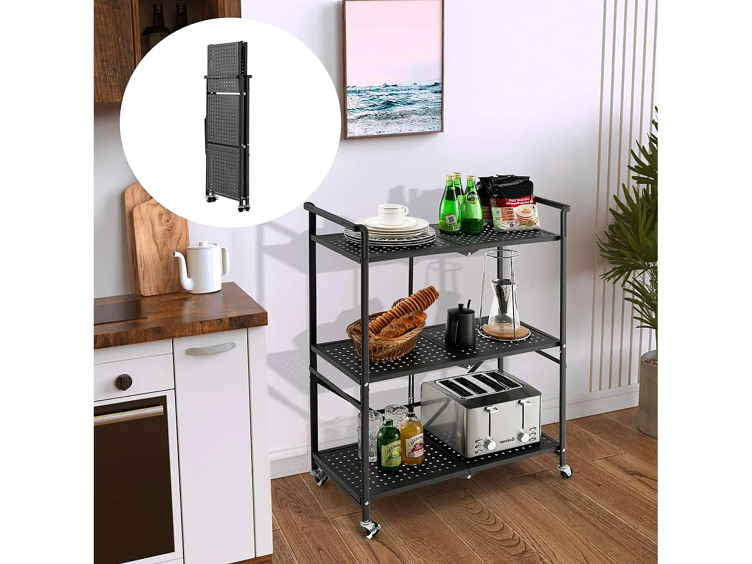 Servierwagen klappbar