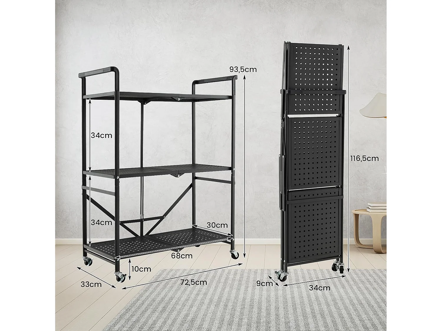 Servierwagen klappbar