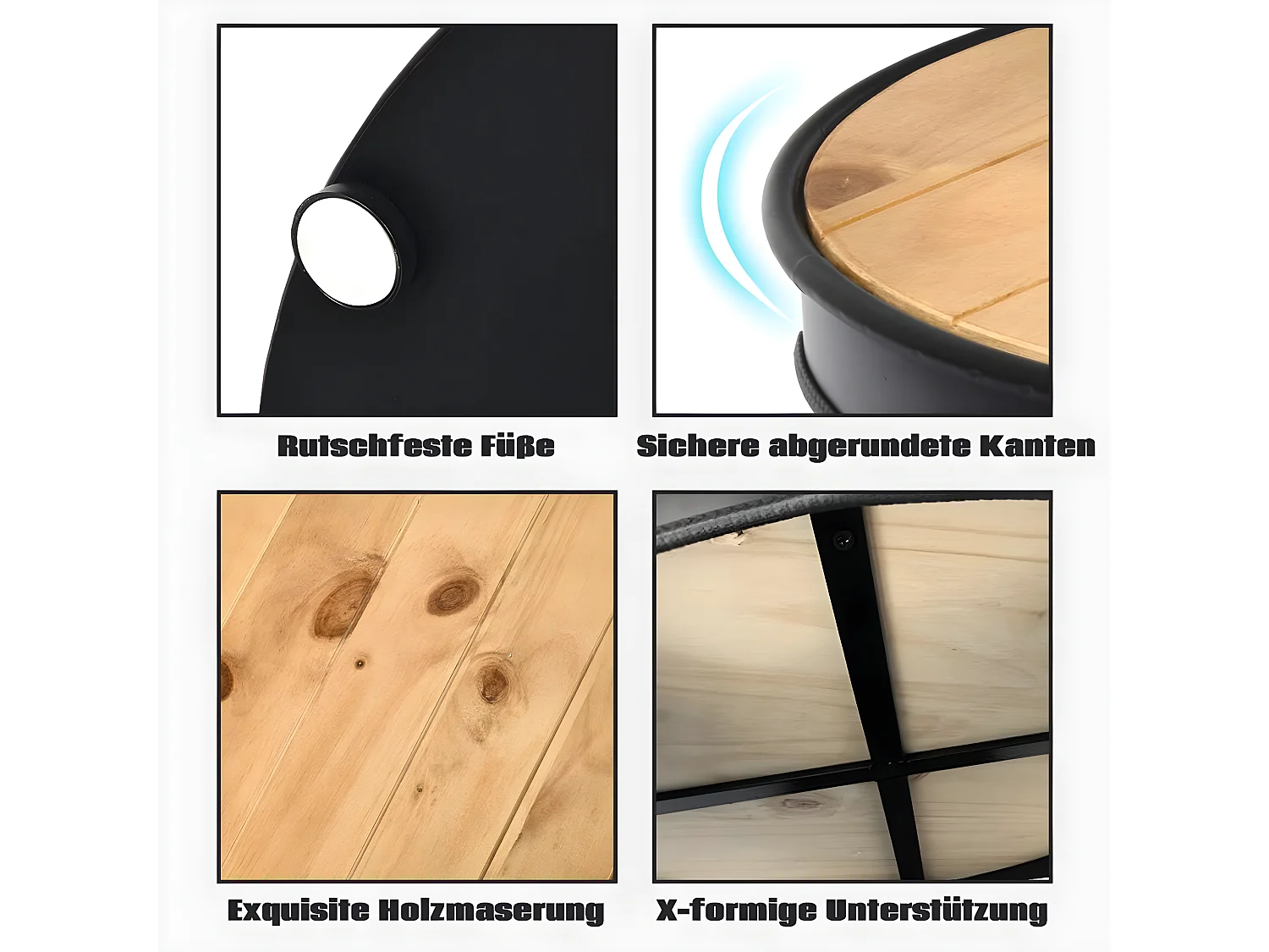 Beistelltisch Industriell 3 Ebenen