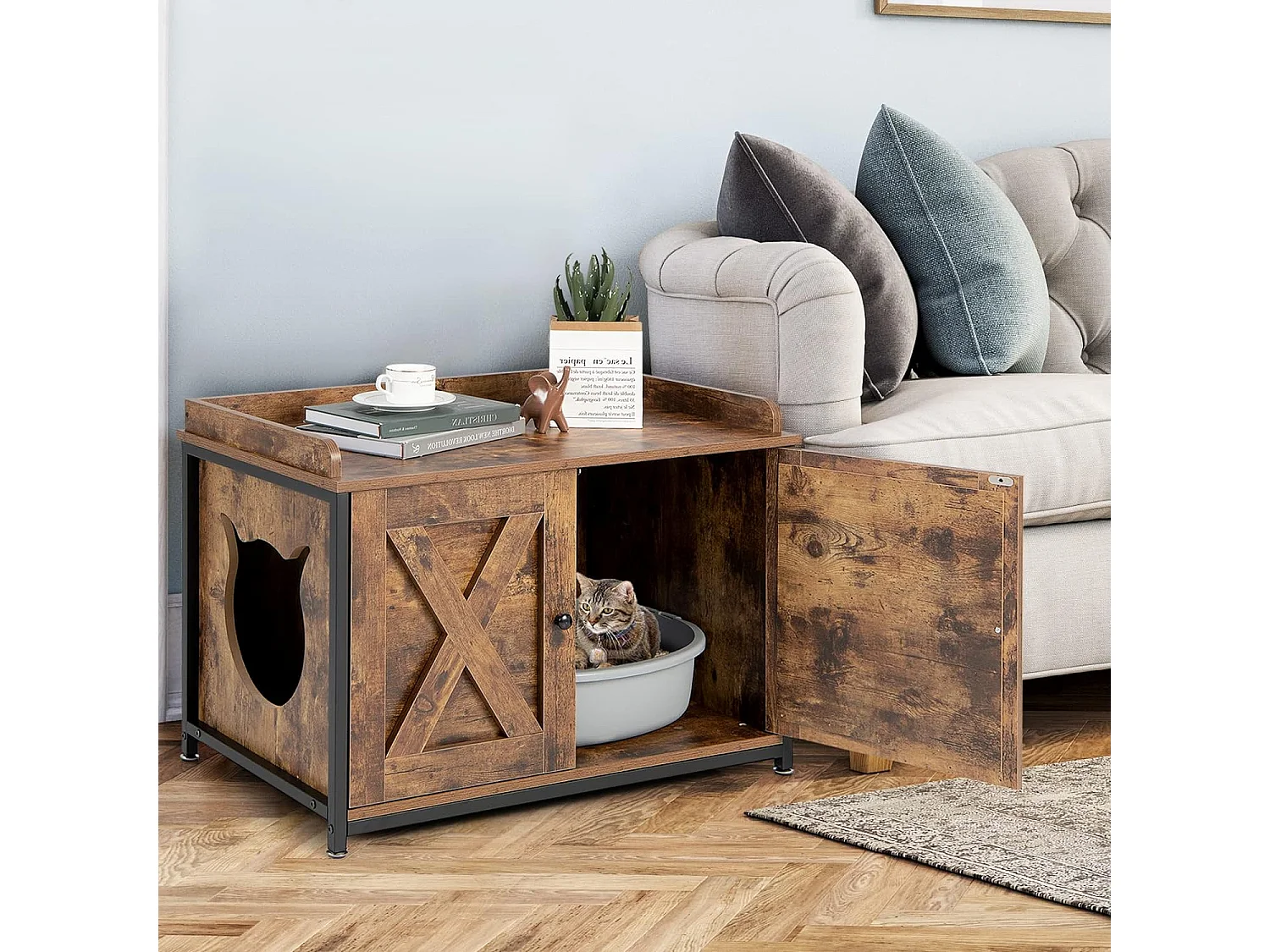 Beistelltisch mit 2 Türen