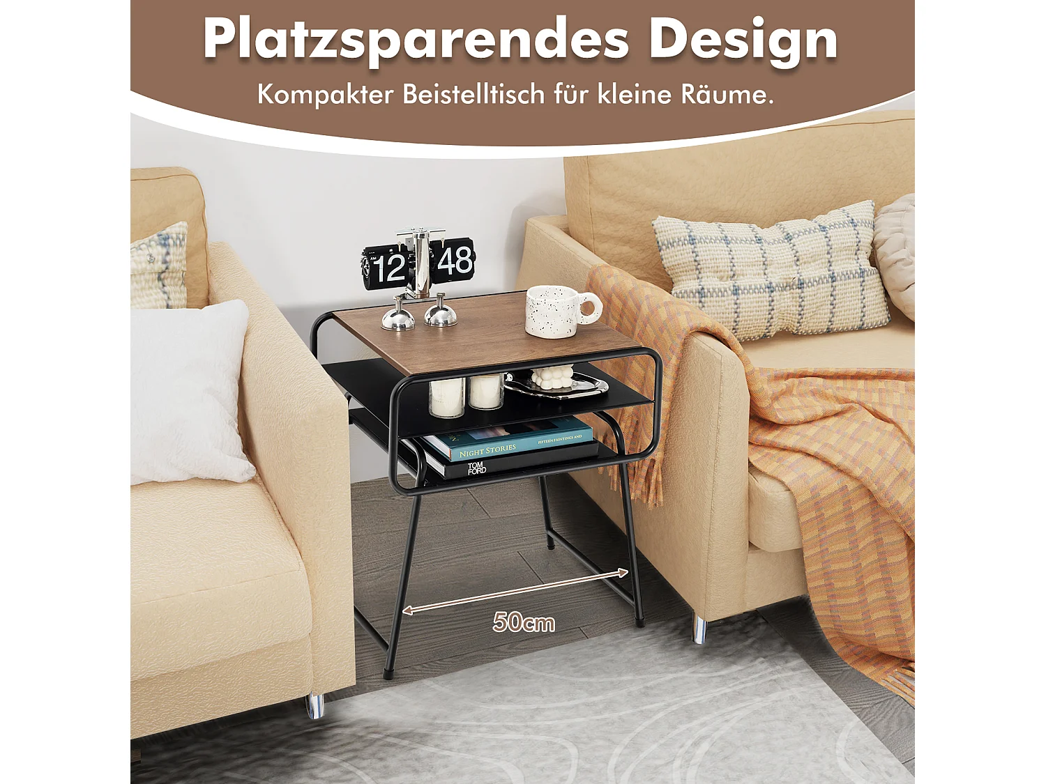 3 Ebenen Beistelltisch