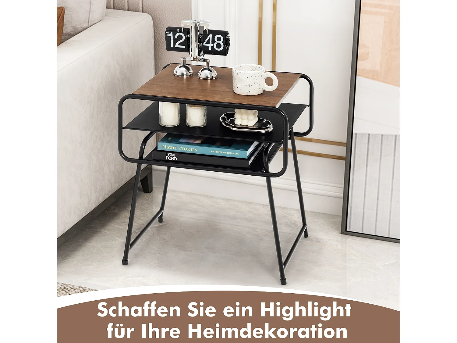 3 Ebenen Beistelltisch