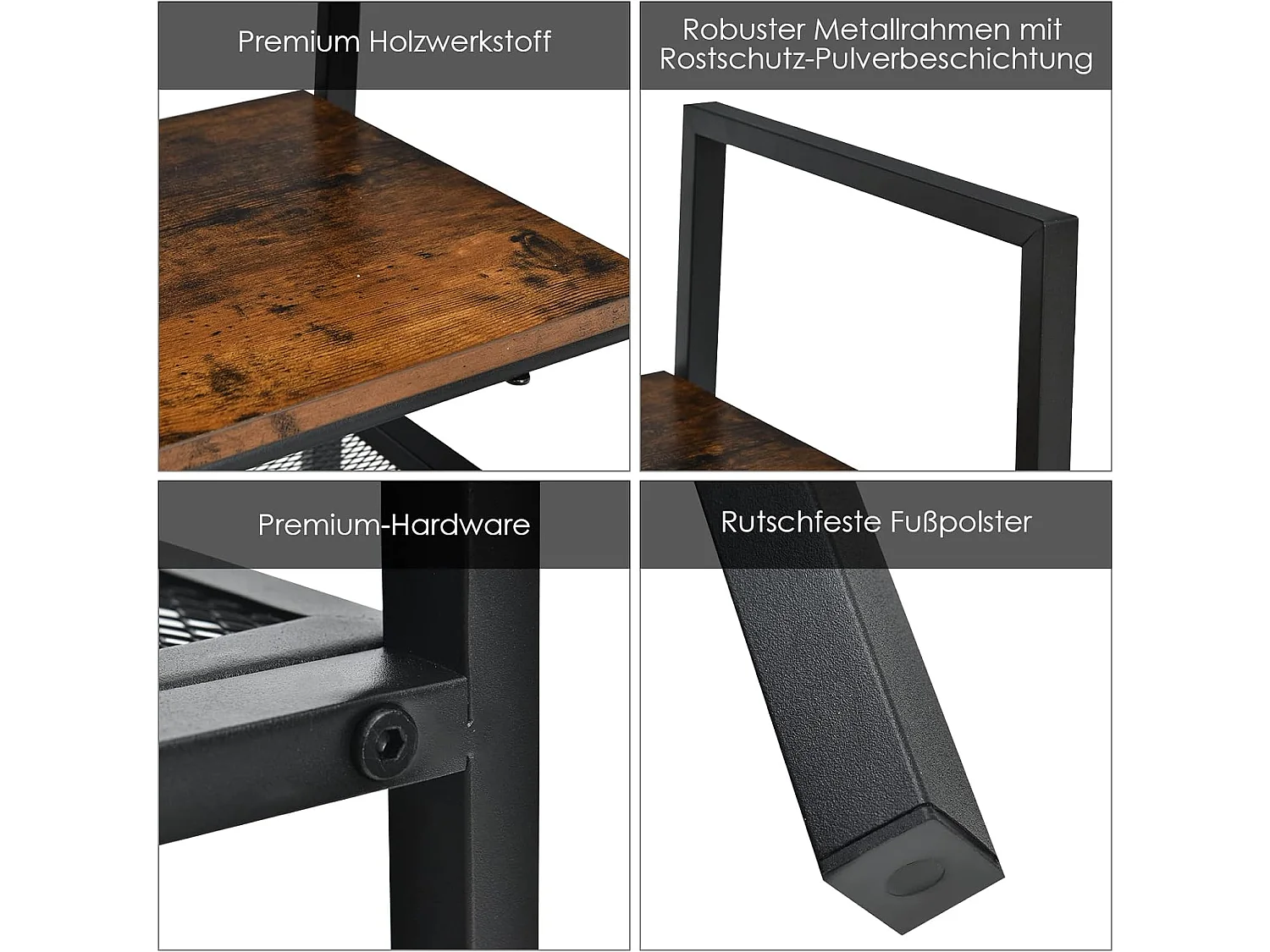 2-Set 2-Stöckiges Lagerregal