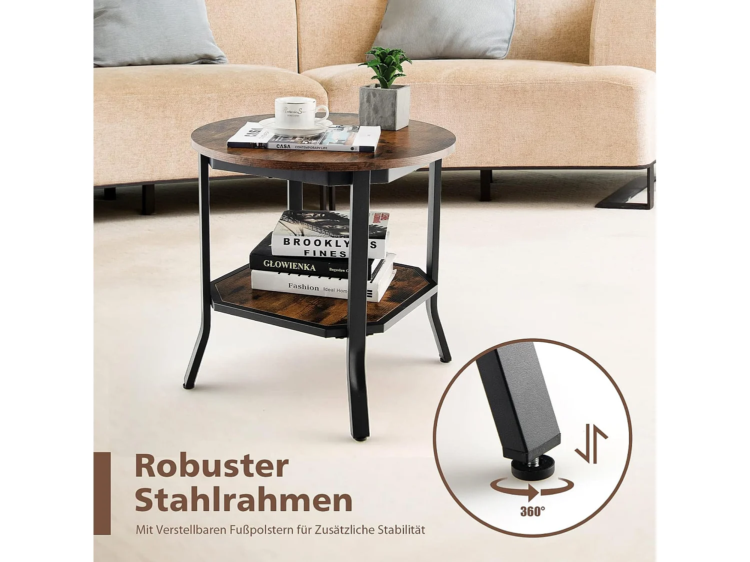 Runder Beistelltisch