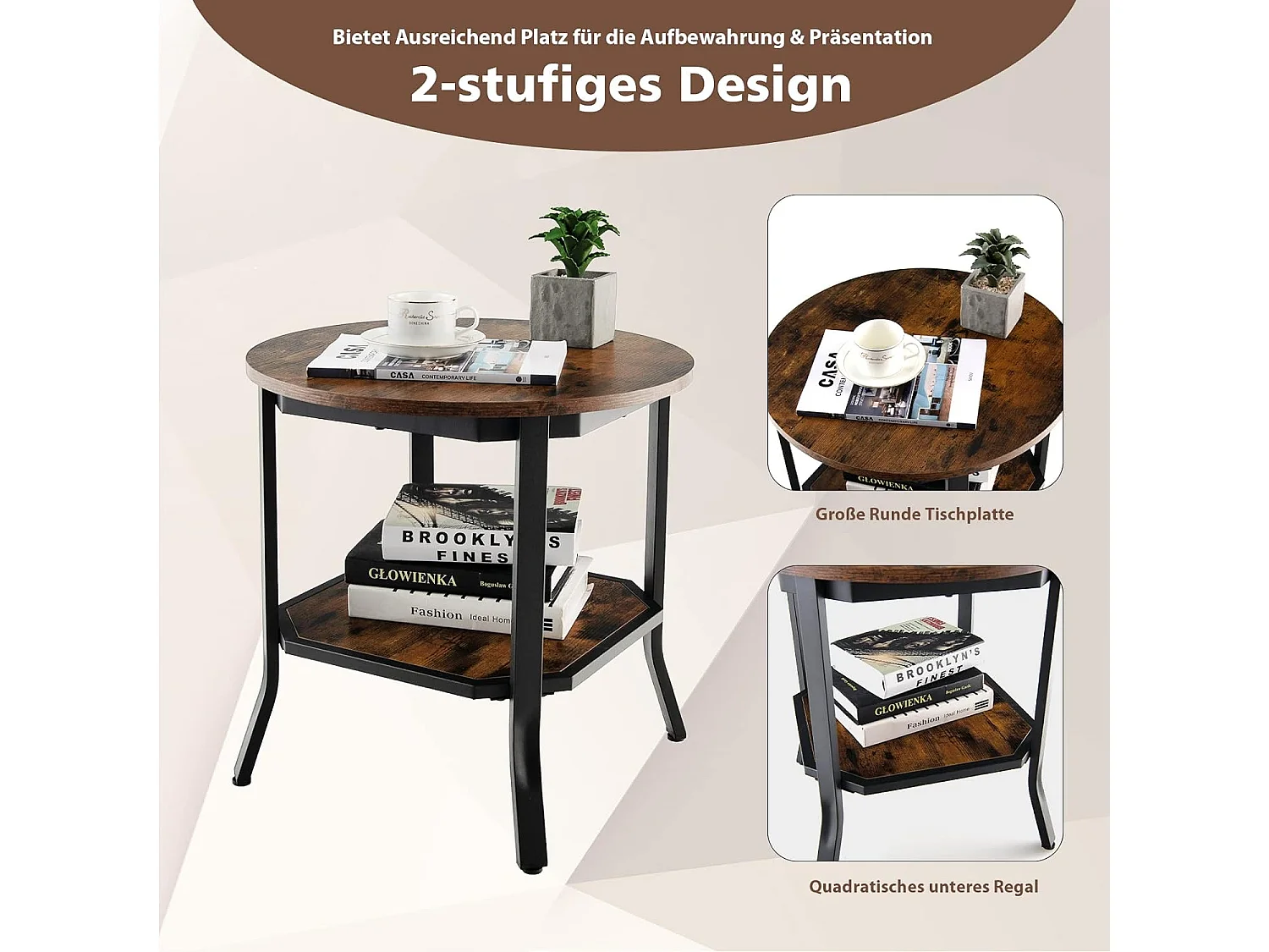 Runder Beistelltisch