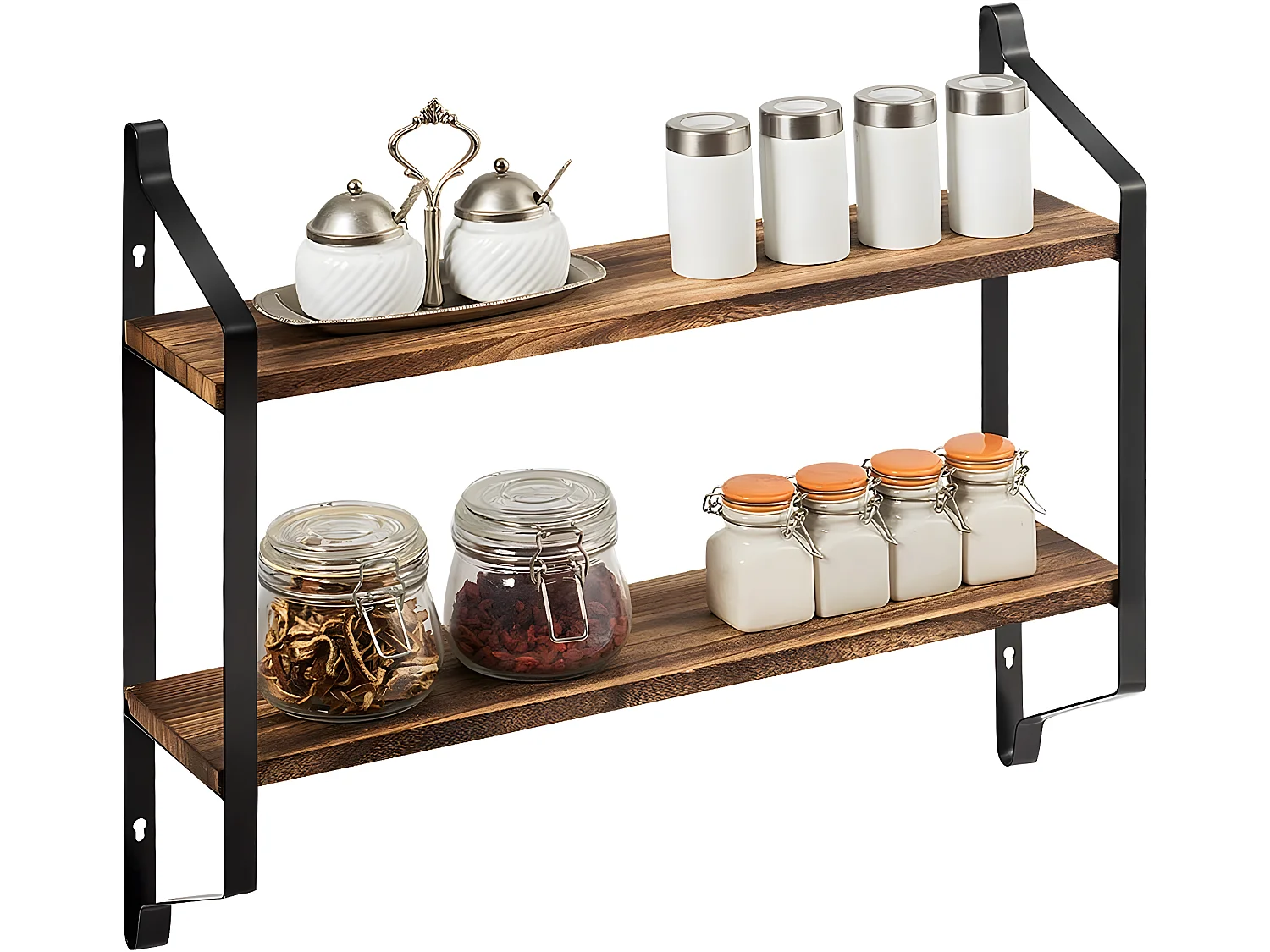 2 Ebenen Schweberegal Wandregal