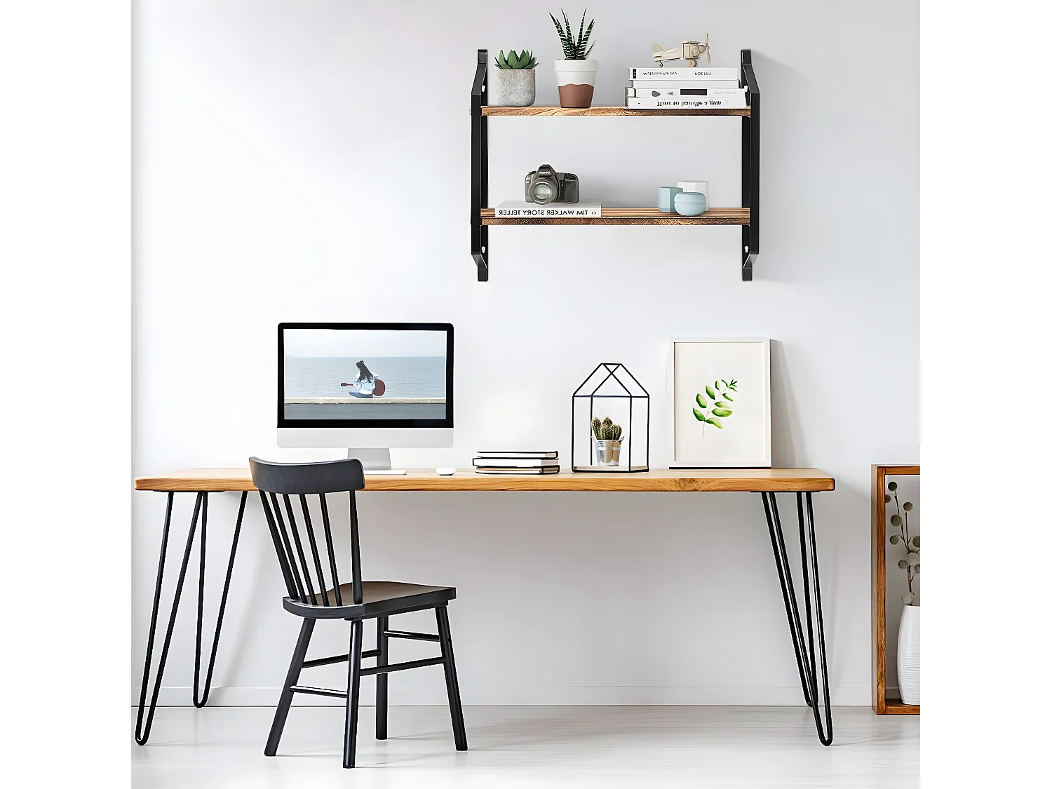 2 Ebenen Schweberegal Wandregal