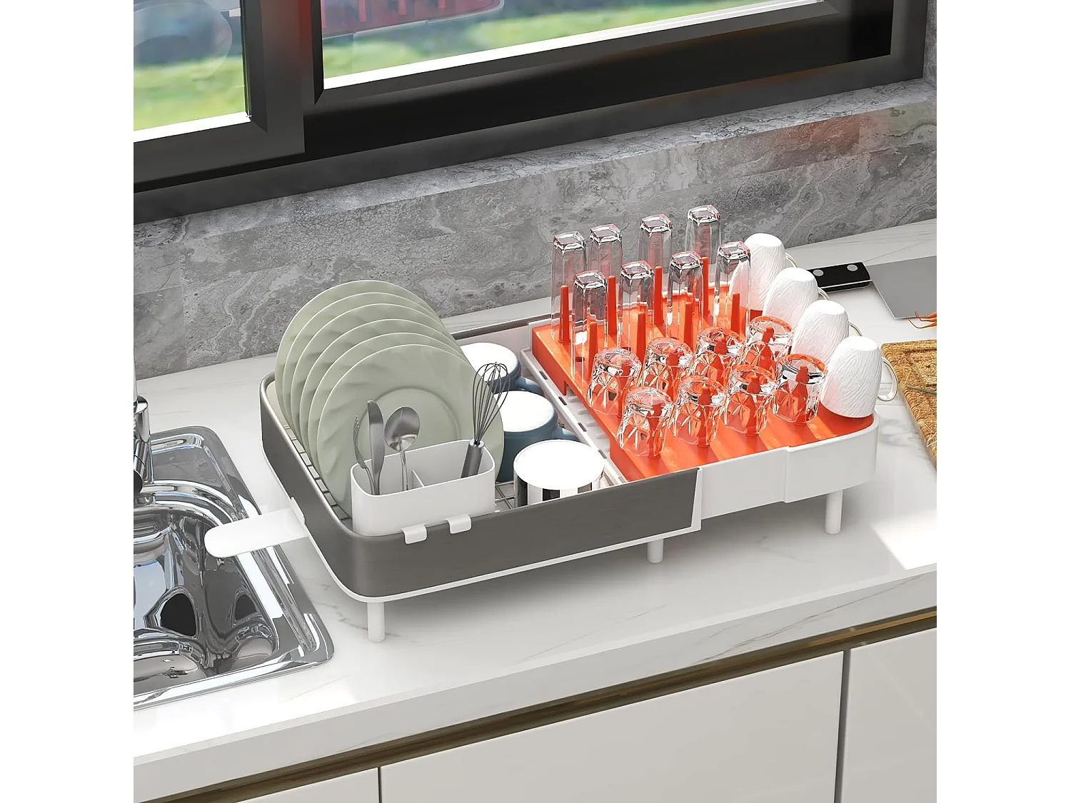 Abtropfgestell Verstellbar (2er Set)