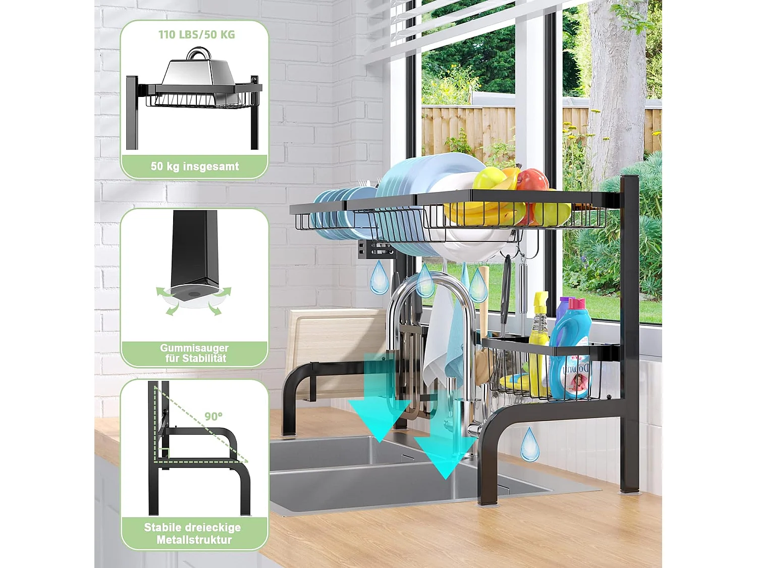 Abtropfgestell 2-stöckig