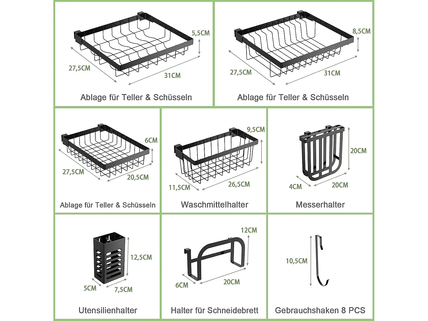 Abtropfgestell 2-stöckig