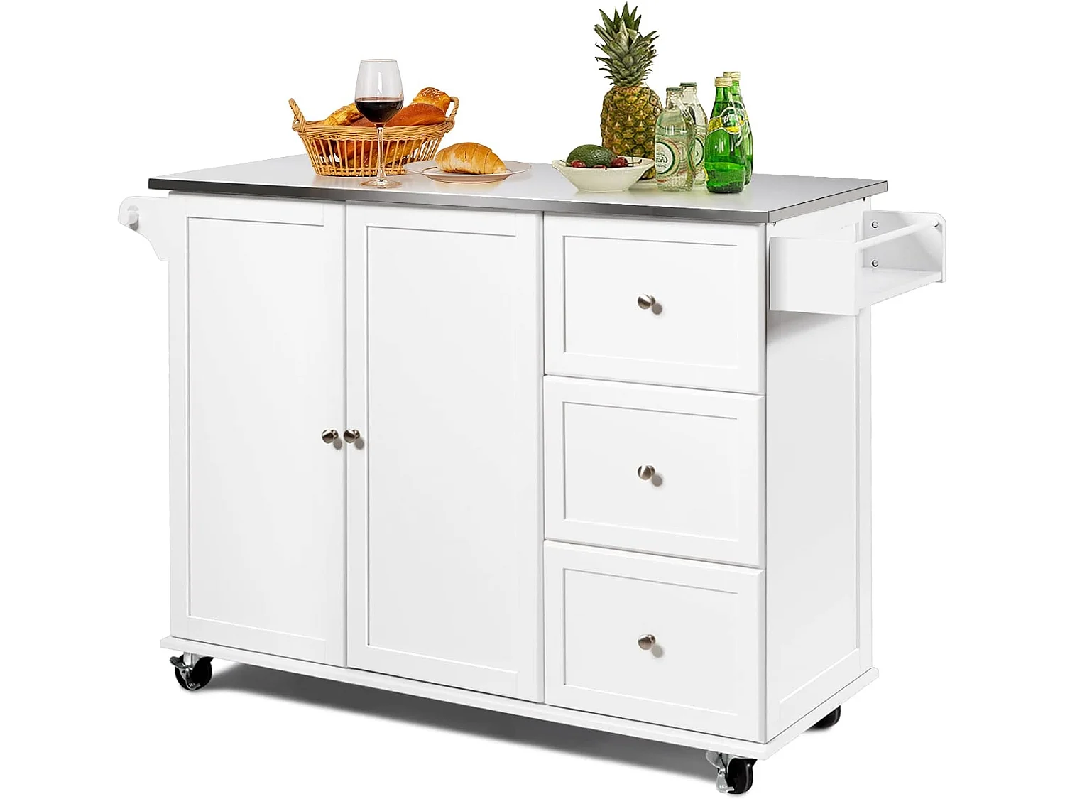 Kücheninsel mit Handtuchhalter