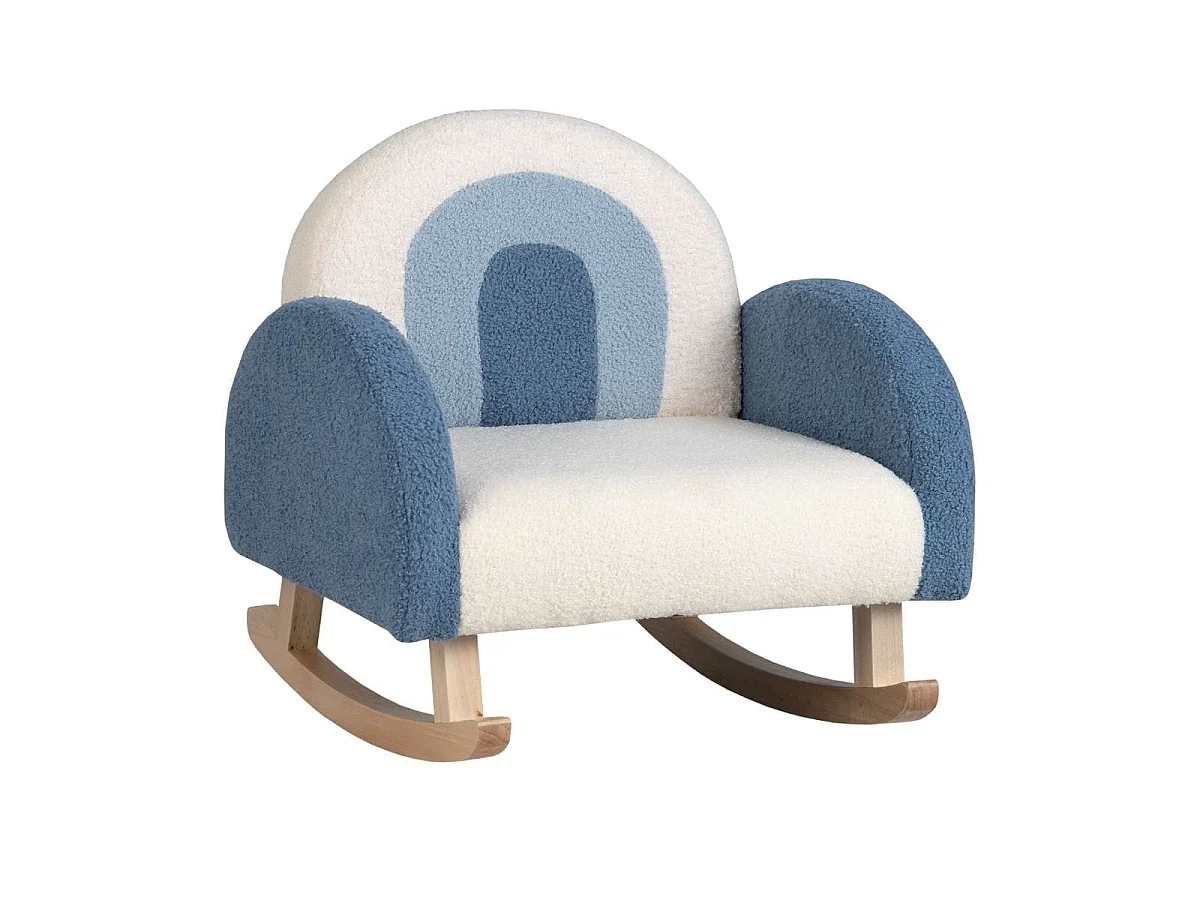 Poltrona a dondolo per bambini, blu