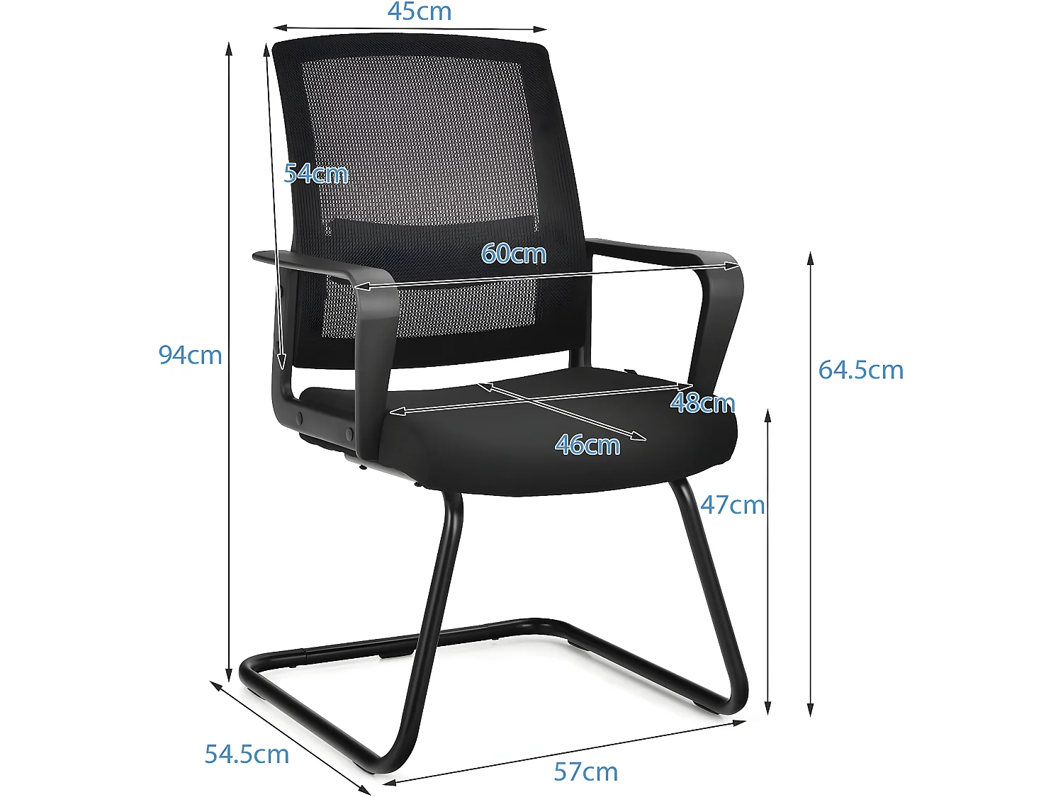 Bürostühle ON32534 (2er Set)