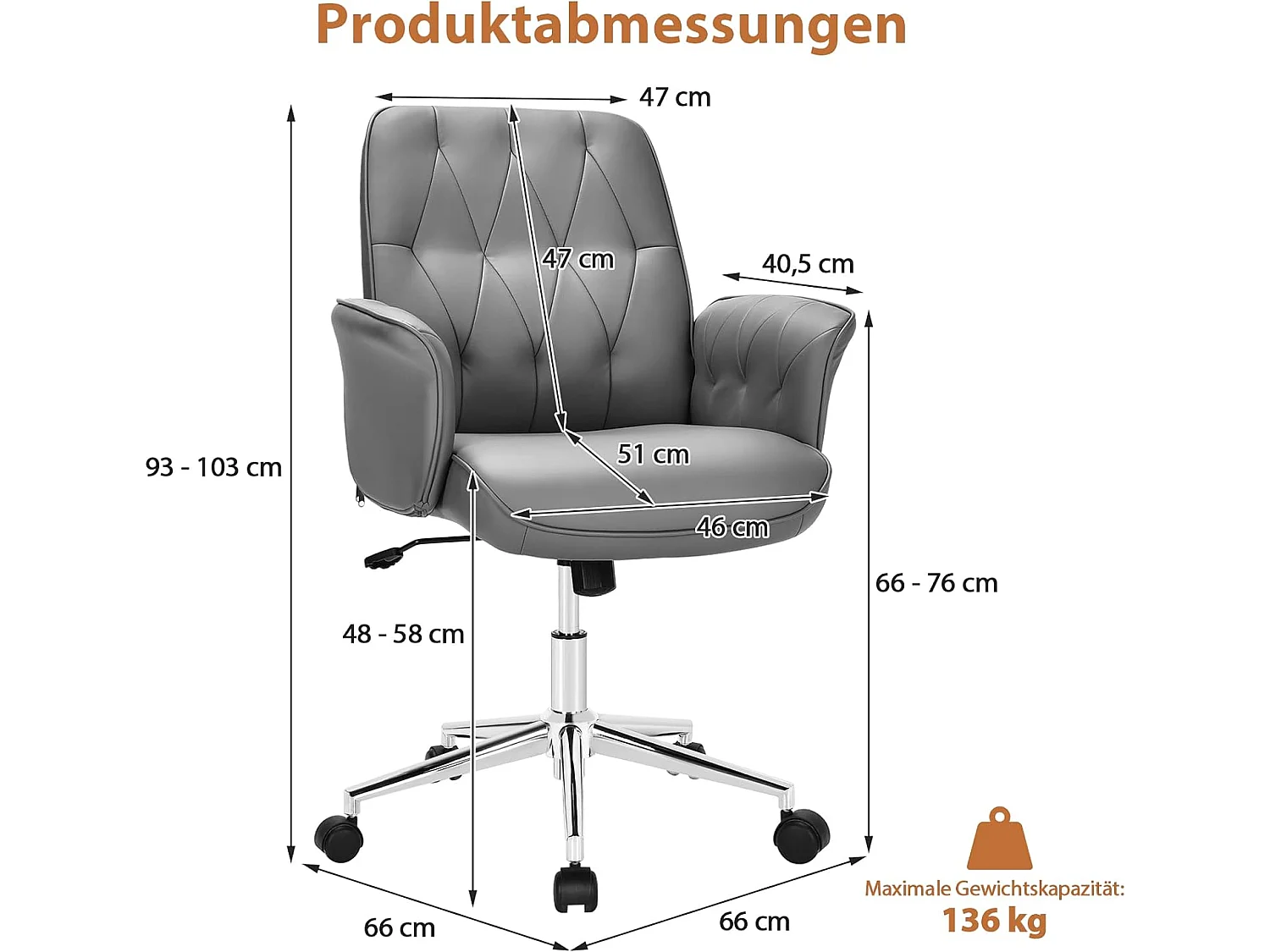 Bürostuhl Kunstleder