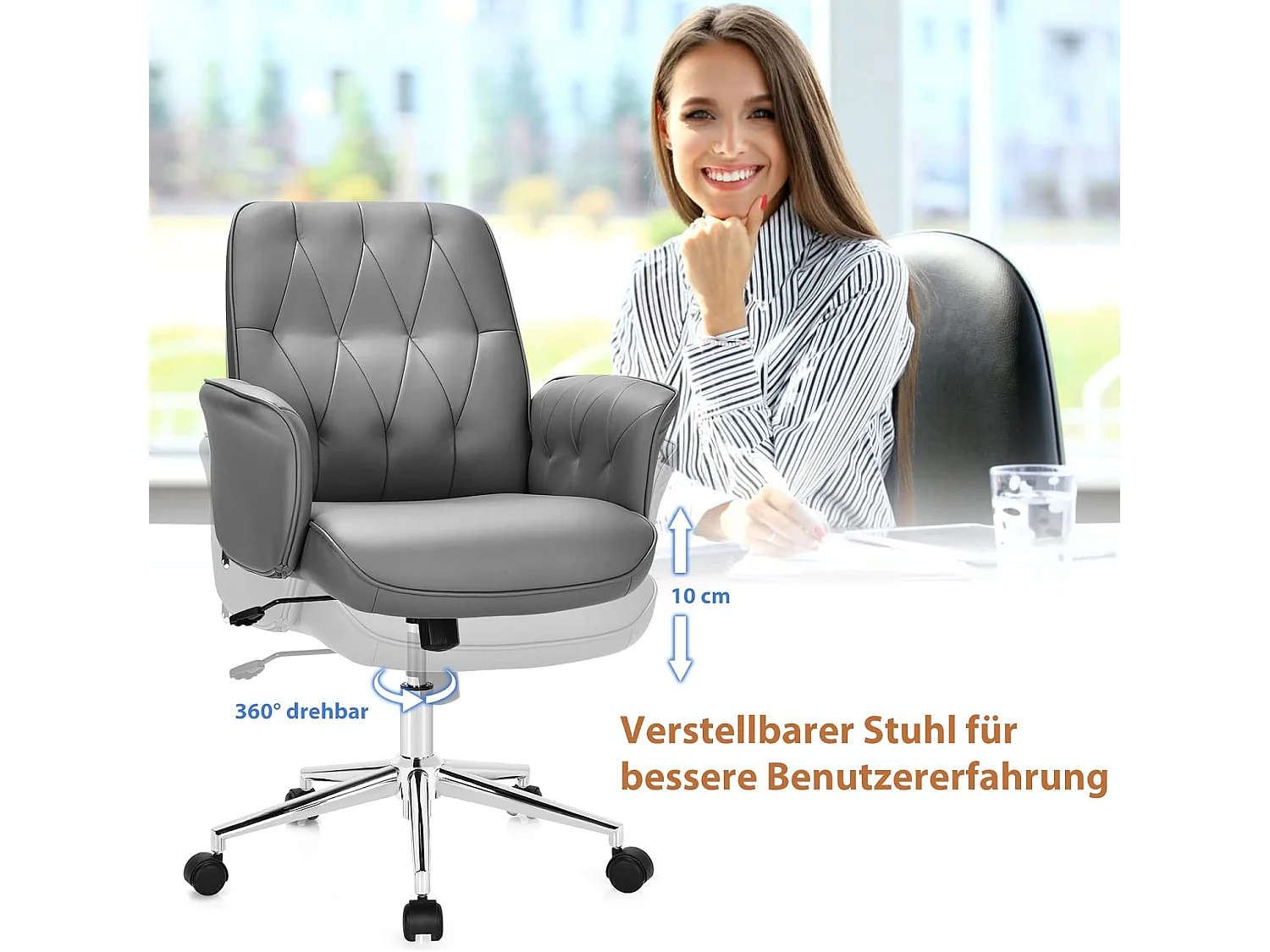 Bürostuhl Kunstleder