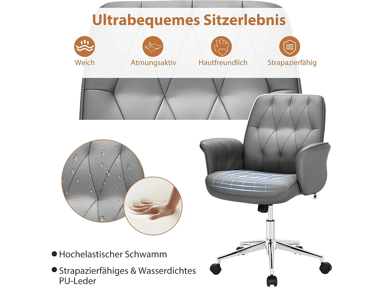 Bürostuhl Kunstleder