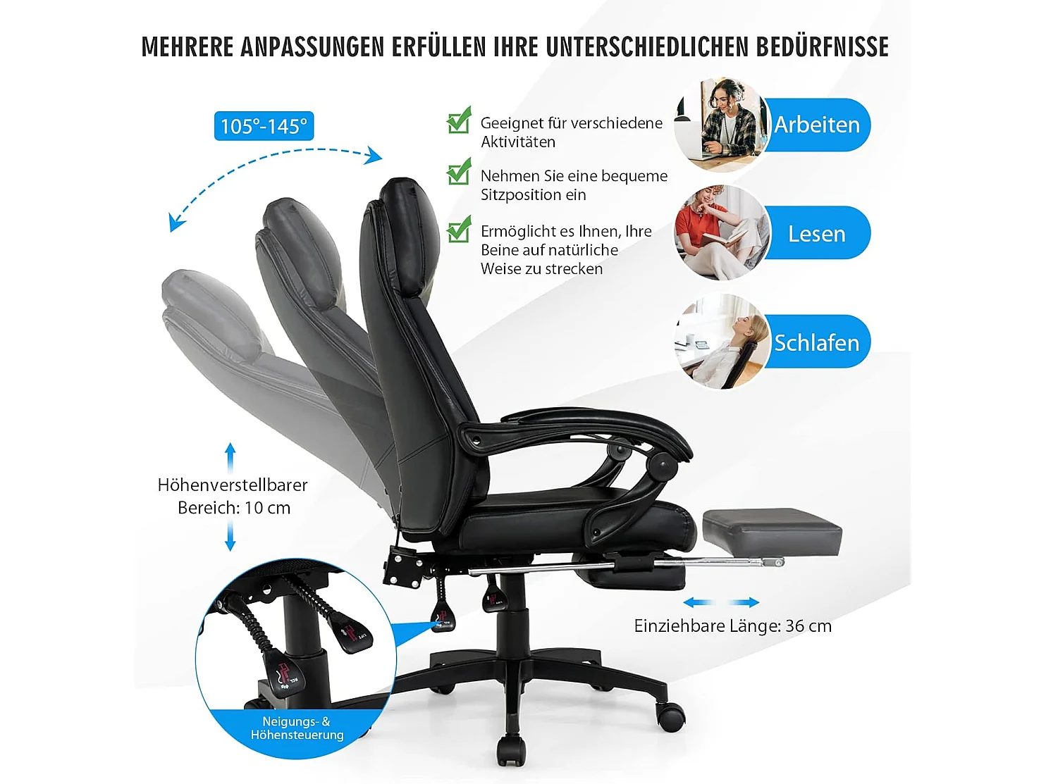 Chefstuhl Drehstuhl  Computerstuhl