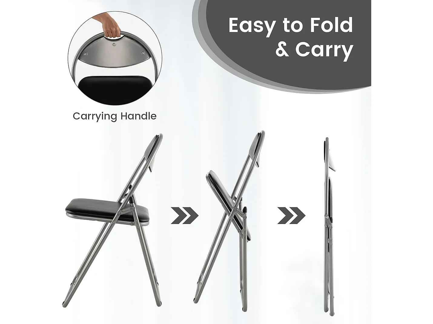 Gaststühle mit Metallrahmen (6er Set) TI76510