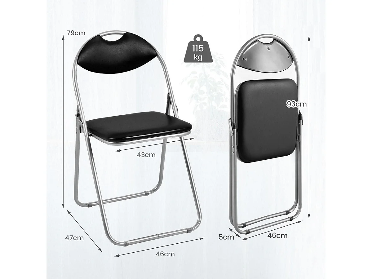 Lot de 6 chaises pliantes