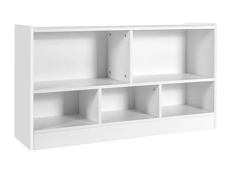 Kinder Spielzeugschrank aus Holz Kinderregal Bücherregal 111 x 30 x 61,5 cm Weiß