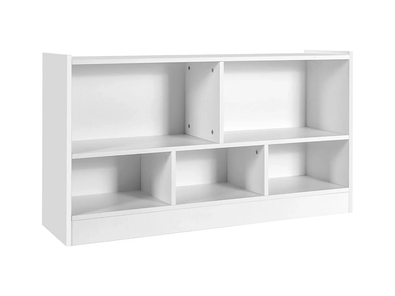 Kinder Spielzeugschrank aus Holz Kinderregal Bücherregal 111 x 30 x 61,5 cm Weiß