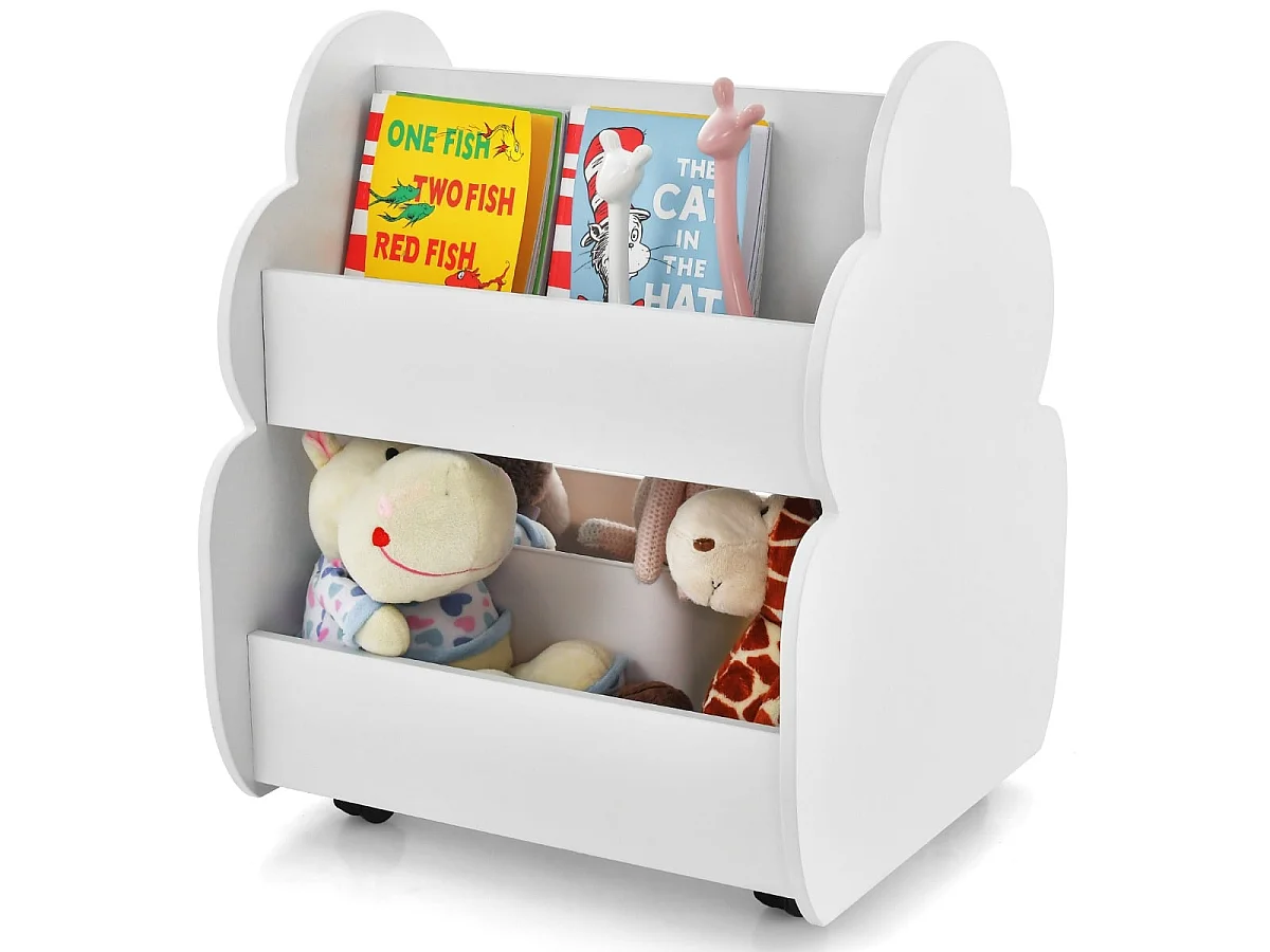 Kinderregal auf Rollen Regal für das Kinderzimmer