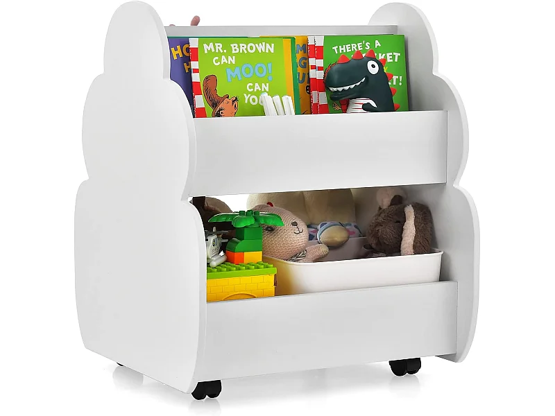Kinder Bücherregal auf Rollen