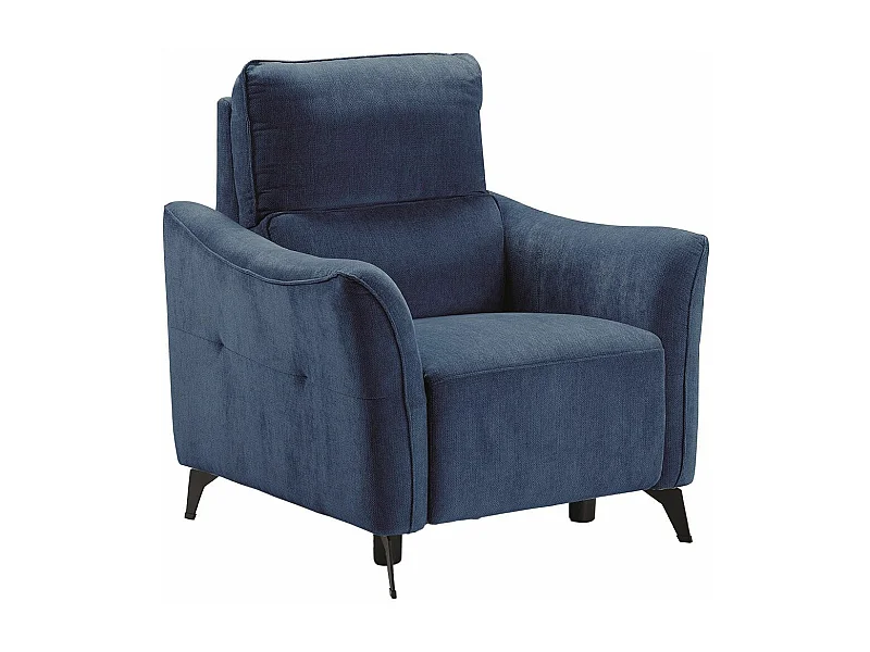 BURGOS - Fauteuil Electrique Tissu Waterproof Bleu