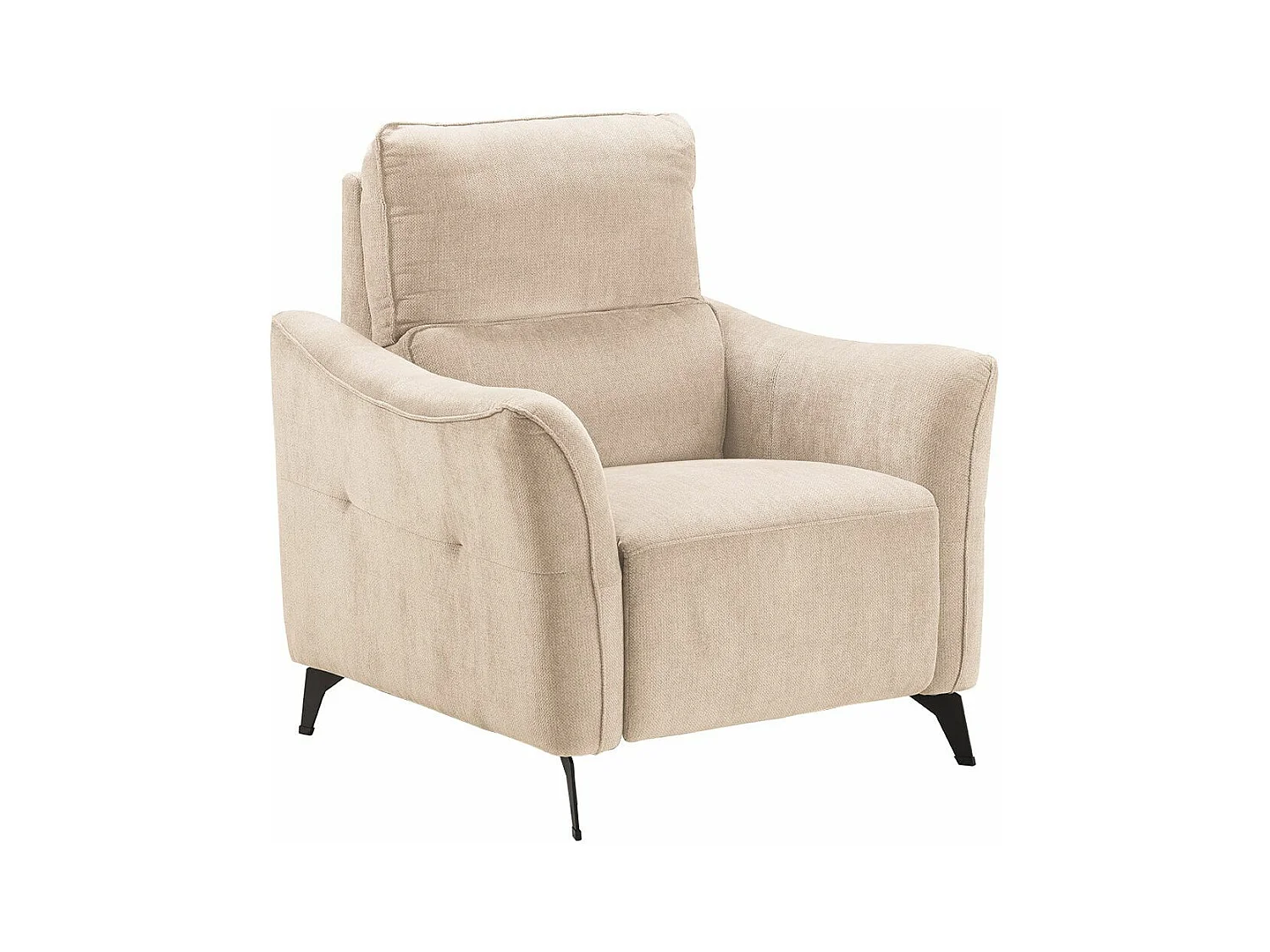 Fauteuil Electrique Tissu Waterproof Beige - BURGOS