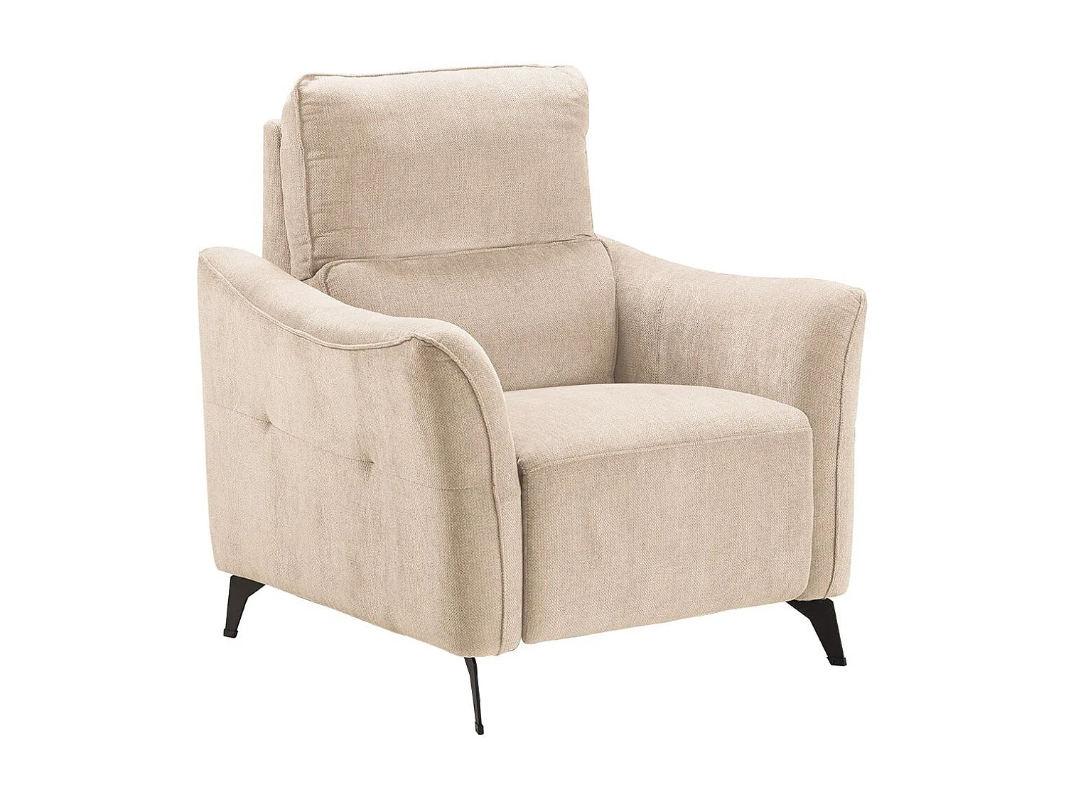 BURGOS - Fauteuil Electrique Tissu Waterproof Beige