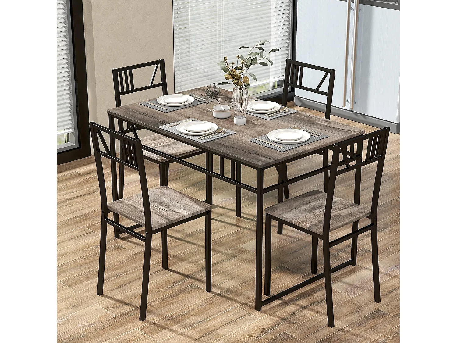 Essgruppe für 4 Personen(5-teilig)