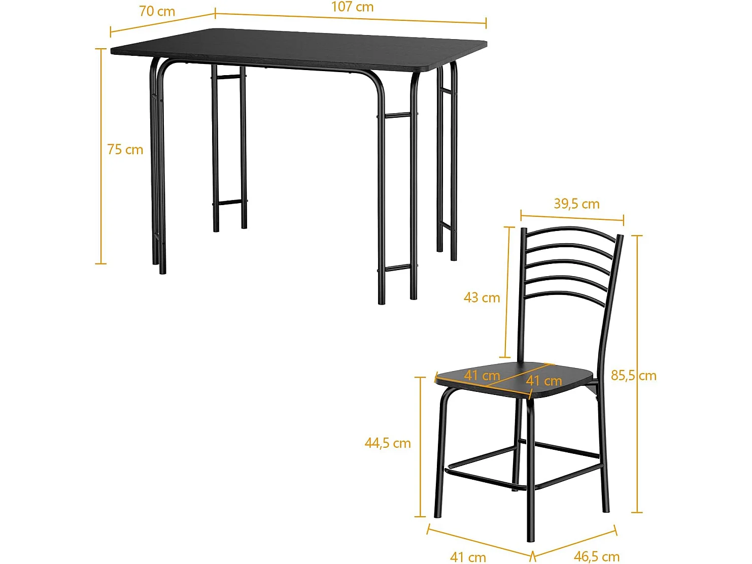 Essgruppe rechteckig(5-teilig)
