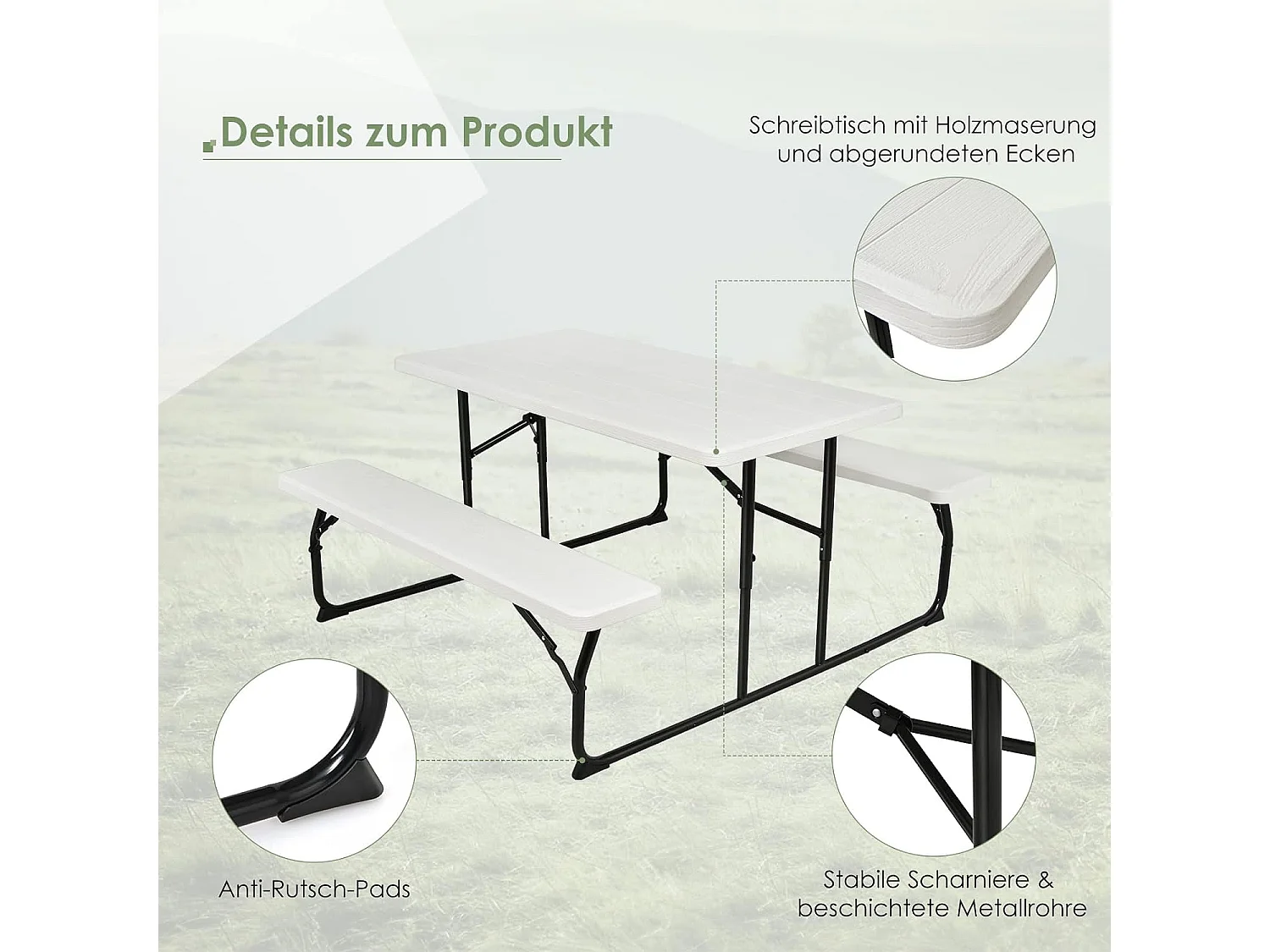 Klappbarer Picknicktisch AB92894