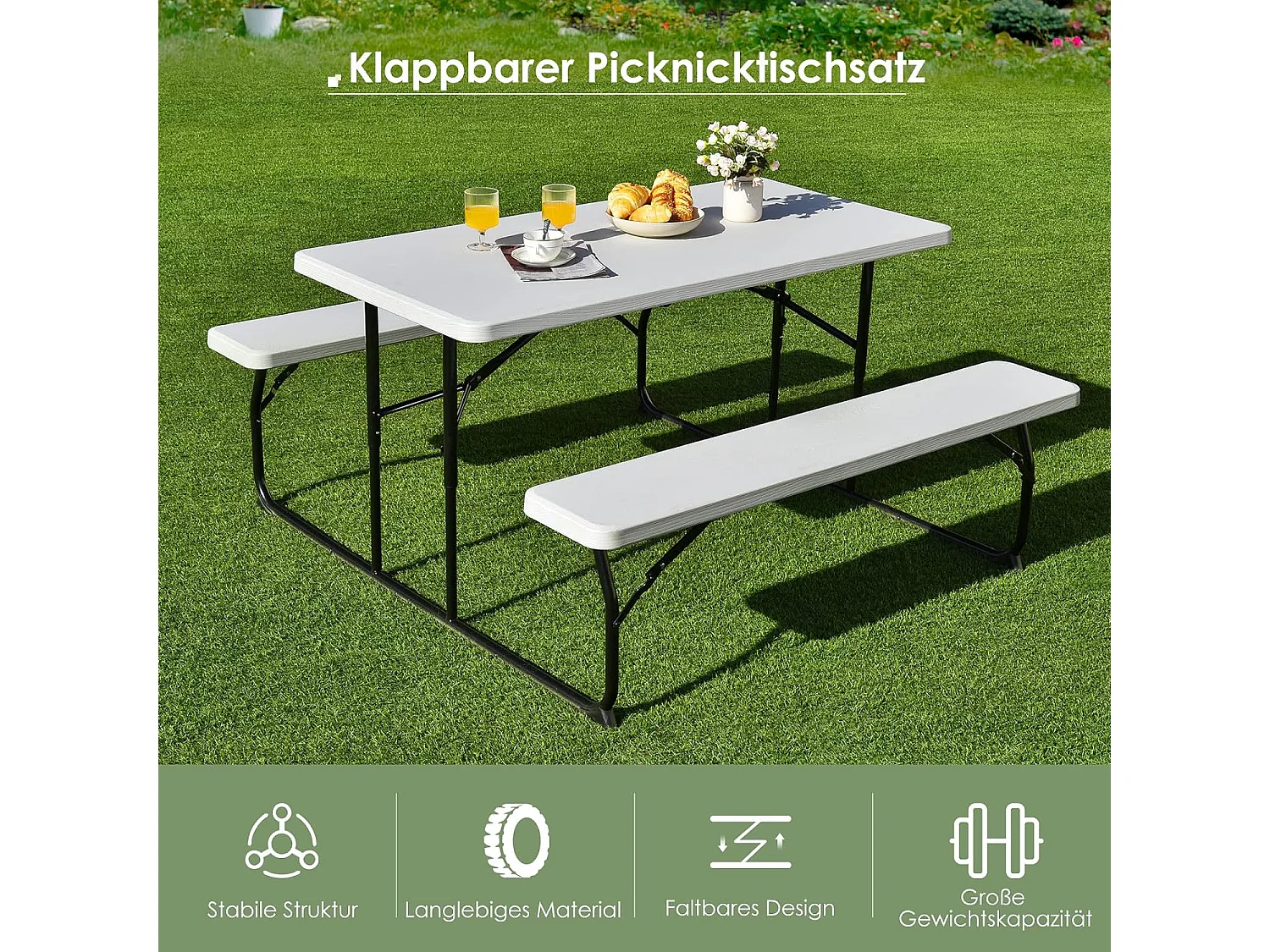Klappbarer Picknicktisch AB92894