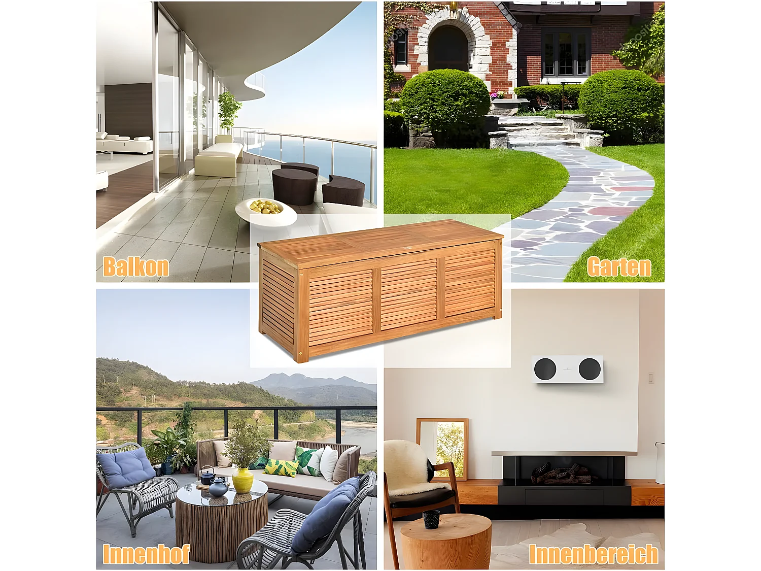 Gartenbox Gartenbank Auflagenbox