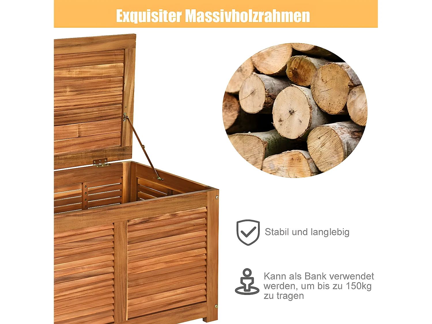Gartenbox Gartenbank Auflagenbox