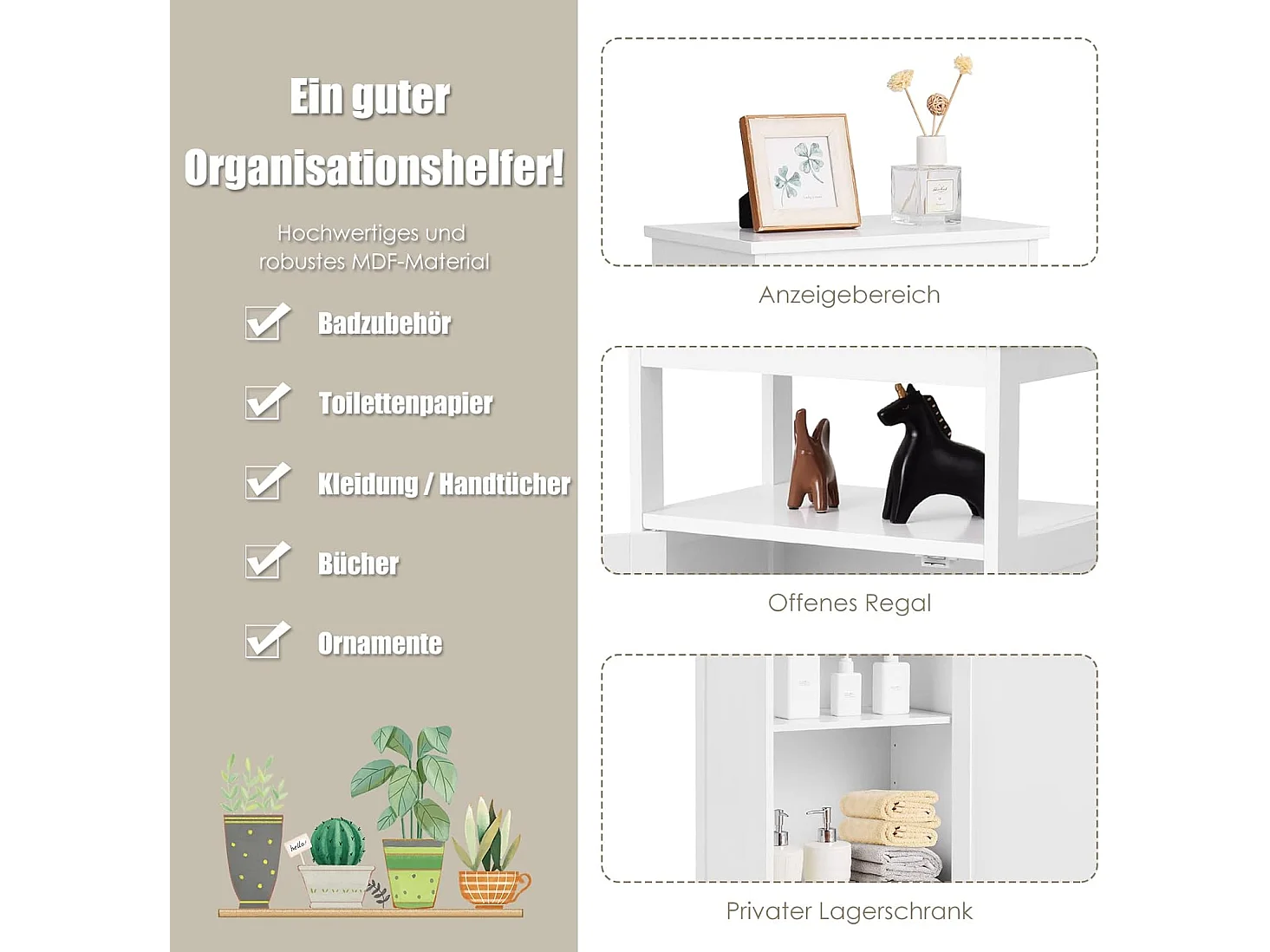 Badezimmerschrank Badschrank TI88227